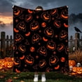 thumbnail image 6 of Halloween Fleece Blanket 40x50in Soft Throw for Couch Bed, Warm Plush Flannel Cover with Halloween Print, Lightweight Washable Home Decor Gift by OVFUIZ, 6 of 6