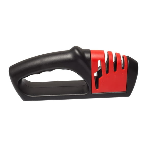 1 Pcs 4-in-1 Adjustable Knife Sharpener for Kitchen Hunting Pocket Knives with Ergonomic Handle Quick Precision Sharpening Durable PP Plastic 11.41 Inch