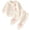 Beige, variant on shoper Floral Print Girls Two Piece Set Long Sleeve Top and Pants Casual Outfit for Toddlers, 2T Girls Clothes