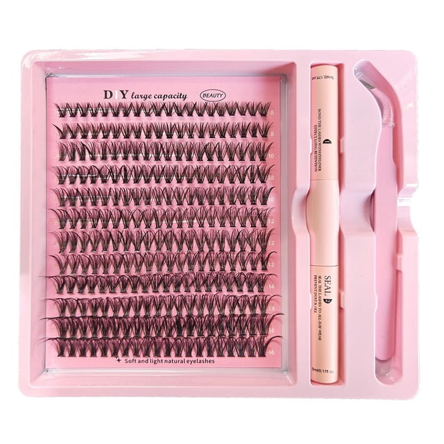 Dual Tip Eyelash Adhesive For Self Application Segmented Lashes Quick Drying Long Lasting False