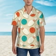 thumbnail image 2 of Susaid Vintage Bowling Print Hawaiian Shirts for Men Women,Hawaiian Summer Short-Sleeve Casual Relaxed-Fit Button-Down,Large, 2 of 7