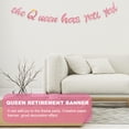 thumbnail image 3 of ELAYARD 2Pcs Party Banner Retirement Theme Golden Paper Bunting Queen Farewell Decoration, 3 of 8