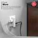 thumbnail image 4 of GE home electrical Extensor de 6 salidas con acceso lateral, llave de pared, gira 2 salidas en 6, 3, 4 of 7
