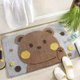 thumbnail image 1 of Alfombra de baño multiusos de lujo, peluda, alta absorción, antideslizante, linda alfombra de ducha para bañera, ducha y cuarto de baño, oso de burbujas, 1 of 1