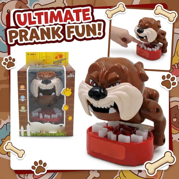 NAOJIE Mad Dog Game Jeu d'Os Buster, Jeu de Société Chien Drôle et Farceur, Os Cartes Jouet Farceur Games Dog Jeu de Société pour Fête