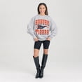 thumbnail image 3 of Women's Gameday Couture Ash Auburn Tigers Oversized Pennant Pride Premium Fleece Sweatshirt, 3 of 3