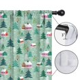 thumbnail image 4 of Blackout Kids Curtains,Light Green Christmas Village Pattern Childrens Insulated Curtains Set Of 2,Bedroom Essentials,Toddler Room Decor 42"x84", 4 of 5
