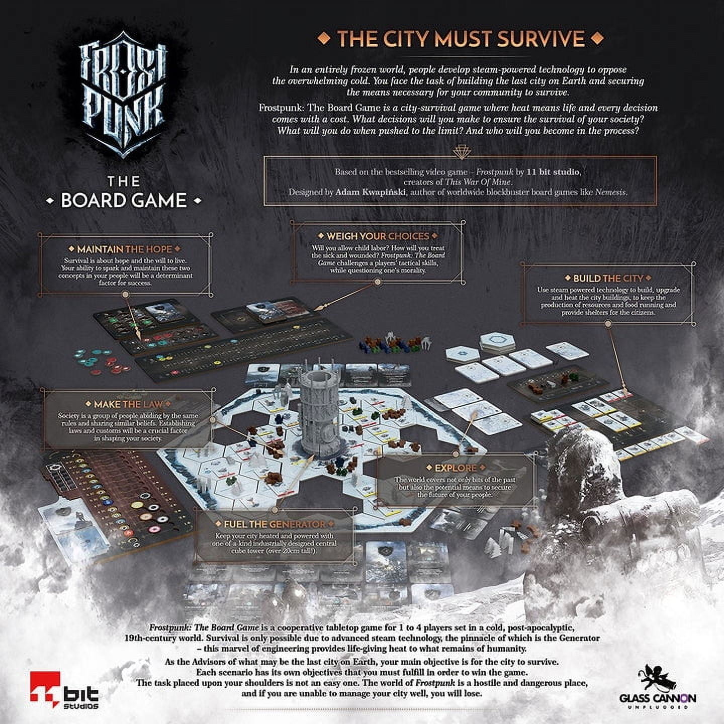 Frostpunk: The Board Game for Ages 16+, from Asmodee