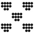 thumbnail image 2 of ZheElen 10pcs/set Non-stick Round Pan Mats – Say Goodbye To Sticky Messes In Kitchen Reusable Cloth black 5Set, 2 of 6