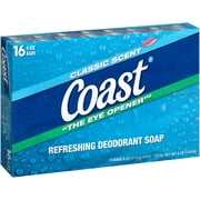 Coast® Classic Scent Refreshing Deodorant Soap 16-4 oz. Bars