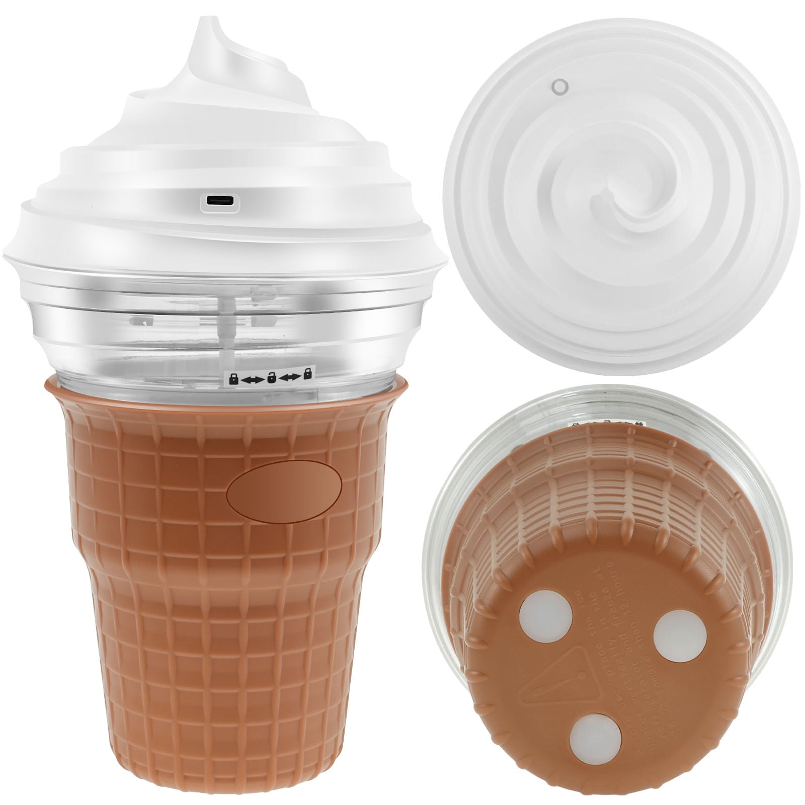 Keyohome Ice Cream Maker Homemade Ice Cream Machine with 30 Recipes Mini Digital Frozen Dessert Maker for Ice Cream Gelato Sorbet Frozen Yogurt