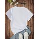 thumbnail image 2 of Camiseta con estampado de copa de vino ombré para mujer, 100 % algodón, cuello redondo, manga corta, corte regular, tejido de punto, para todas las estaciones, ropa para todas las estaciones | Camiset, 2 of 6
