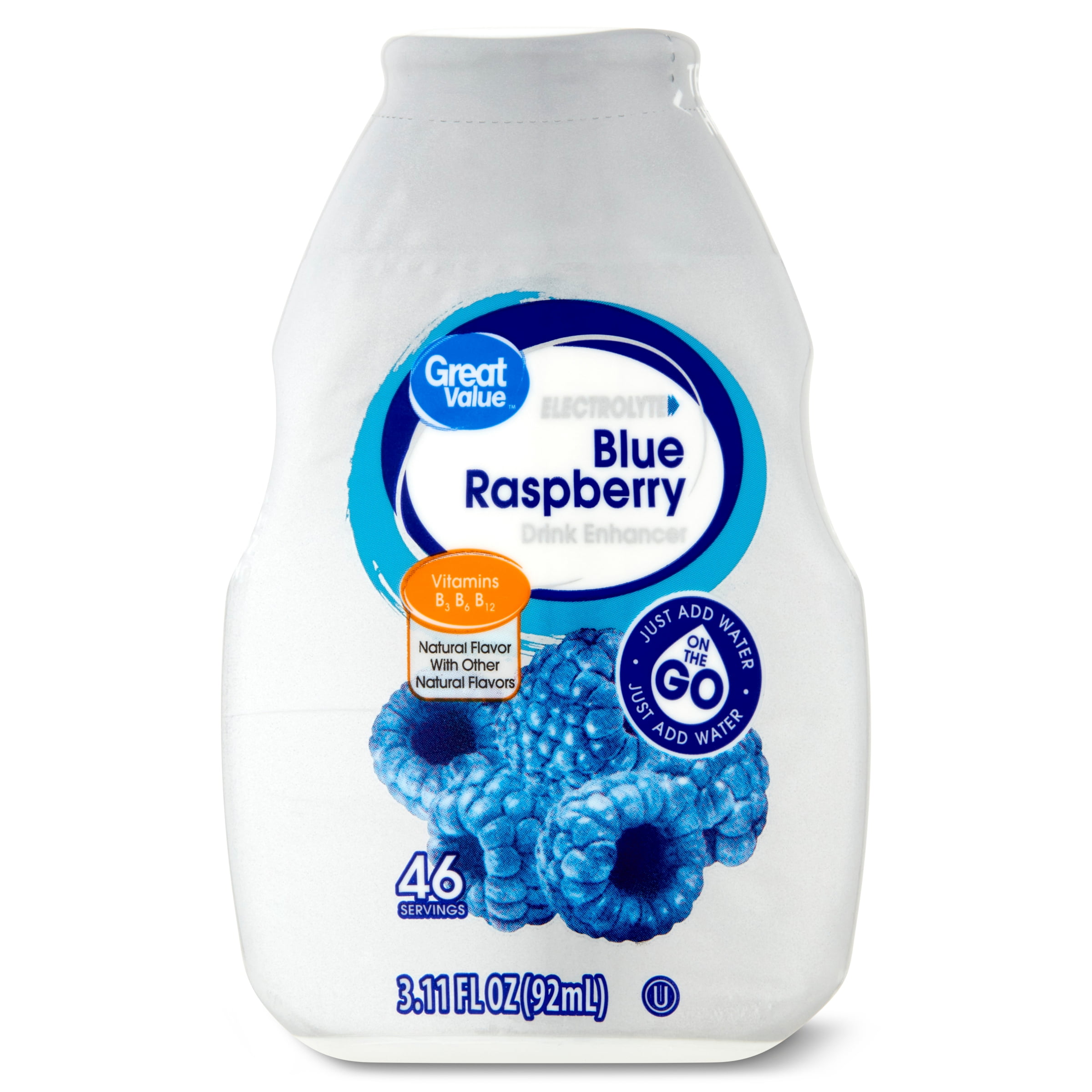 Great Value Blue Raspberry Drink Enhancer, 3.1 fl oz