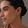 thumbnail image 2 of LeCalla 925 Sterling Silver Stud Earrings for Women | Trinity Knot Stud Earring, 2 of 7