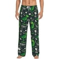 thumbnail image 2 of Kdxio Dinosaur and Bone Print Men's Sleep Pajama Pant Lounge Pants with Pockets, 2 of 8