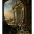 thumbnail image 3 of Jan Weenix 12x14 Black Modern Framed Museum Art Print Titled - After the Hunt (C. 1656), 3 of 5