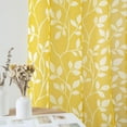 thumbnail image 2 of Yellow Cafe Kitchen Curtains 36 Inch Length,Floral Sunflower Decor Tier Curtains Sets for Windows,Bright Lemon Yellow and White, 2 of 6