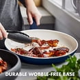 thumbnail image 4 of GreenPan Rio, 3 Piece Frying Pan Skillet Set, Oxford Blue, 4 of 9