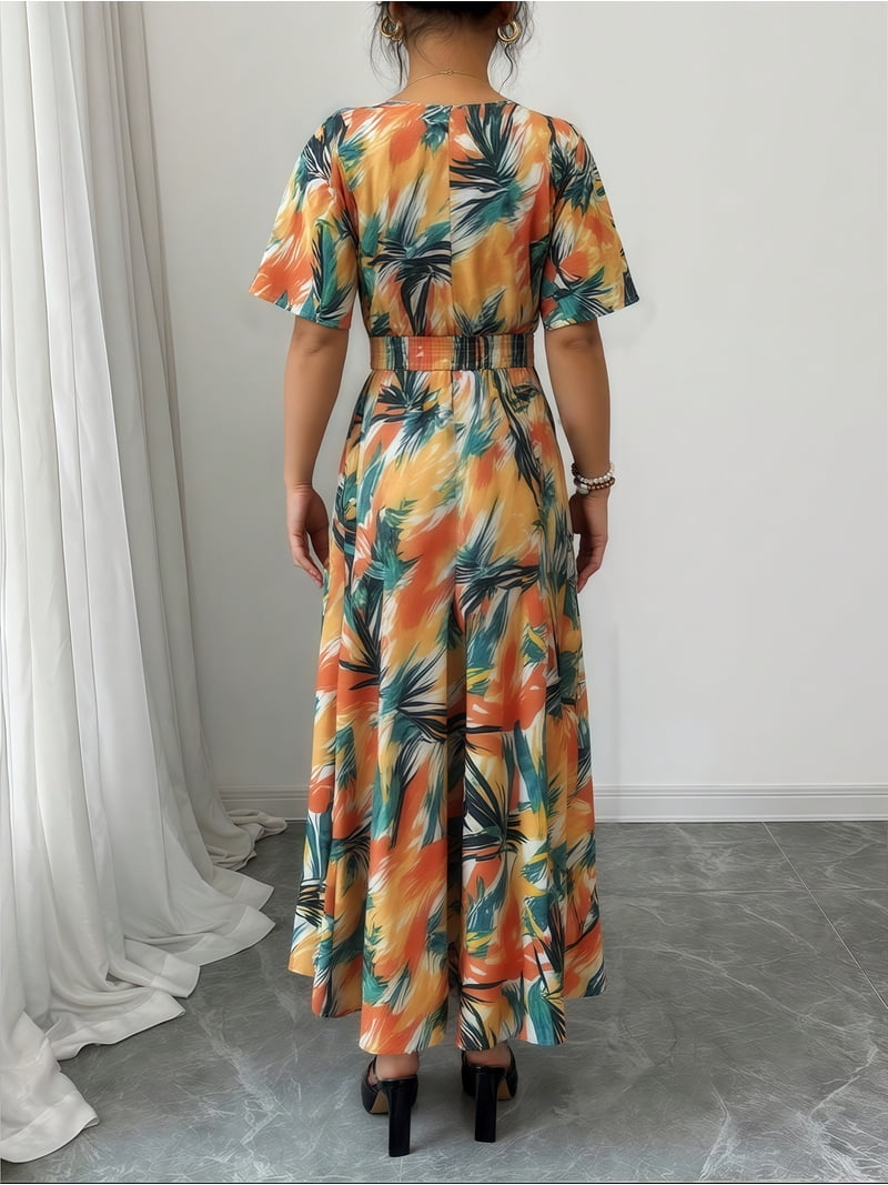 dress grey pink Zapaka Women A-line V-neck Slit Tulle Prom Dress, Grey Pink / US6 Style~Kyra The Lanai | White and afternoon soirées COLOR:Coffee