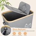 thumbnail image 3 of CMINAUS 140L Recycling Bin for Kitchen 37 Gal Recycle Bin with 2 Removeable and Reusable Inner Bag Large Recycling bin with lid for Bottle Can Glass Waste Plastice Sticker-Black, 3 of 8
