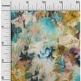 thumbnail image 2 of oneOone Polyester Spandex Sea Green Fabric Abstract Floral Quilting Supplies Print Sewing Fabric By The Yard 56 Inch Wide, 2 of 4