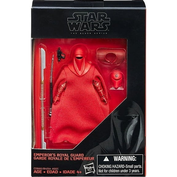 Star Wars The Black Series Emperor's Royal Guard Action Figure, Crimson, 375 inch, 7 Accessories