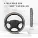 thumbnail image 3 of Balery Sparkling Snowflakes Fundas elásticas antideslizantes para volante, funda protectora universal para hombre y mujer, 15 pulgadas, accesorios para coche., 3 of 6