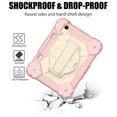 thumbnail image 7 of Dteck Kids Case for iPad mini 6 8.3 inch with Pencil Holder, Rotating Hand Strap Kickstand Shockproof Protective iPad mini 6th Gen Cover with Shoulder Strap, Rosegold+Beige, 7 of 7
