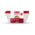 thumbnail image 1 of Rubbermaid TakeAlongs Round Food Storage Containers, 1.18 L (5 Cup), Ruby Red, 3 Pack, 1 of 2