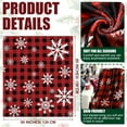 thumbnail image 2 of 51 x 59 Inches Christmas Red Plaid Fleece Blanket Christmas Holiday Throw Blanket with Snowflakes Xmas Flannel Throw Blanket Rustic Buffalo Plaid Blanket for Bed Couch Decor(Red Black), 2 of 6