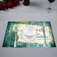 thumbnail image 3 of MKHERT Christian Bible Verse with All Things are Possible Placemats Table Mats for Dining Room Kitchen Table Decoration 12x18 inch,Set of 6, 3 of 4