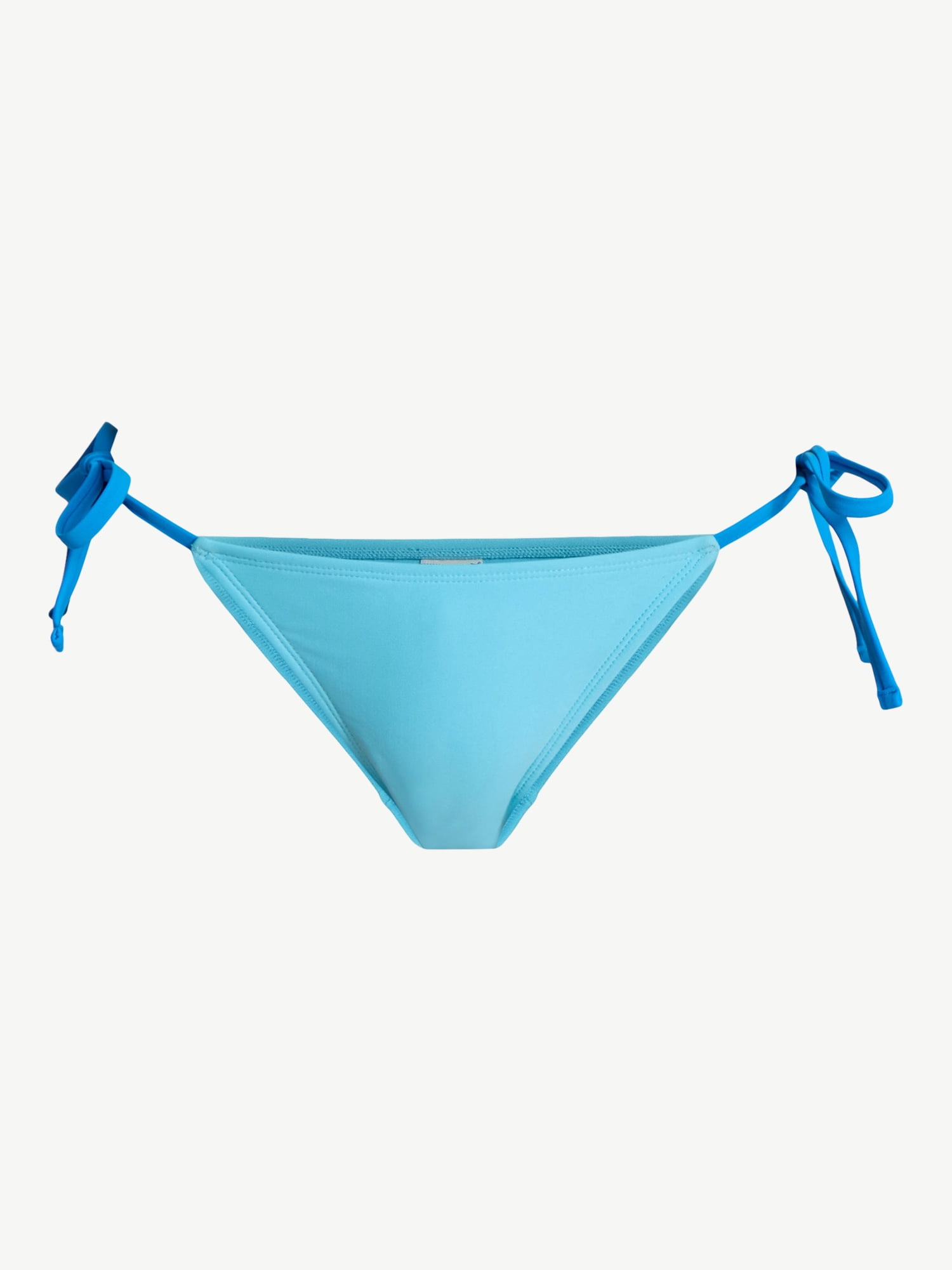No Boundaries Contrast Side-Tie Bikini Bottoms, Women’s