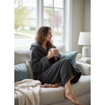 thumbnail image 3 of Barefoot Dreams Women's Cozychic Ribbed Hooded Robe - Soft Plush Microfiber, 3 of 5