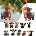 thumbnail image 2 of Exquisite Cartoon Cow Car Pendant Fine Texture Cute Christmas Tree Ornament Home, 2 of 5