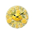 thumbnail image 3 of Reloj de pared creativo de frutas de madera sin tictac para dormitorio, estudio y sala de estar. 30 centímetros, 3 of 9