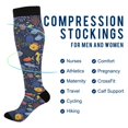 thumbnail image 2 of FORMRS Womens Knee High Socks Casual Long Thick Travel Daily Wear, 2 Pairs, Cartoon Ocean Pattern, 2 of 6