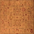 thumbnail image 1 of Ahgly Company Indoor Square Oriental Orange Industrial Area Rugs, 6' Square, 1 of 4