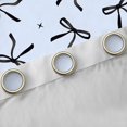 thumbnail image 4 of Erosebridal Dreamy Princess Bowknot Black Out Curtains,Black Bowtie Ribbon Curtains Pack of 2 (42x63 Each) For Kids, 4 of 7