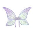 thumbnail image 1 of Ala de mariposa para niñas, fácil de poner, alas de ángel creativas para cumpleaños festivos violeta, 1 of 8