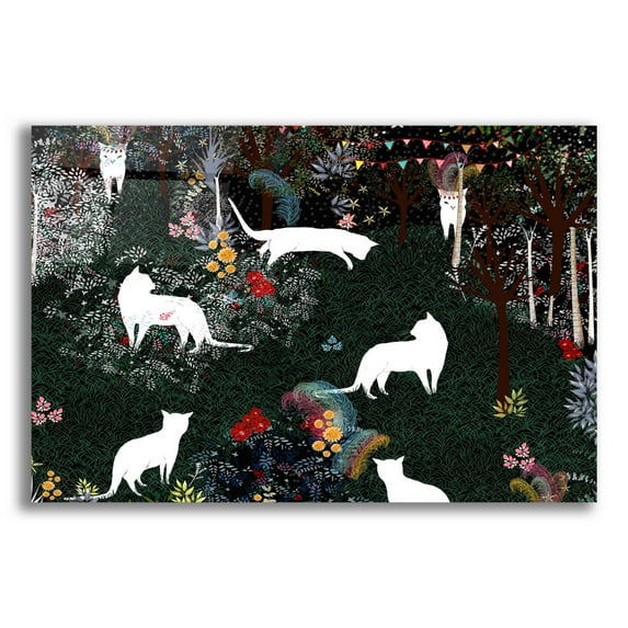 Epic Art 'Cat Heaven' by Art & Ghosts, Acrylic Glass Wall Art, 16"x12"