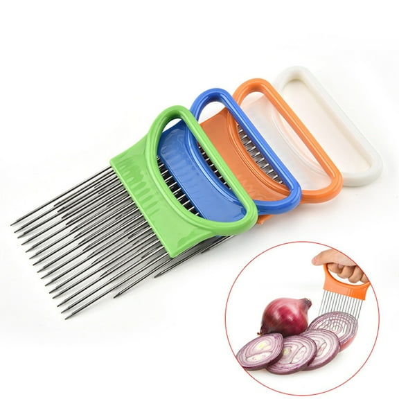 HEALEEP 1Pack Kitchen Utensils Gadget Slicer for Vegetable with Orange Plastic Handle 10.6X7.8X0.5In