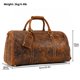 thumbnail image 1 of Bolsa de viaje de cuero con bolsillo para zapatos para hombre, bolso de viaje Vintage, bolsa de equipaje, gran oferta, 1 of 4