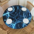 Animal art Round Fitted Table , Waterproof Elastic Outdoor Tablecloth