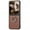 Brown, variant on Dteck for Motorola Razr 2023 Case with Ring, Luxury Premium PU Leather Protective Phone Case Full Coverage Bling Diamond Ring Case for Motorola Moto Razr 40, Khaki