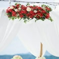 thumbnail image 5 of Artificial Wedding Arch Flowers Hanging Backdrop Decor Display for Wedding Arch and garden Outdoor Wall Decorations Red, 5 of 7
