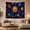 Holiday Planets, variant on Smiling Sun and Cartoon Planets in Deep Space with Rocket and Comet, Playful Fantasy for Kids, Space-Themed Room Decor, Birthday Gift, Tapestry Wall Hanging for Bedroom and Classroom
