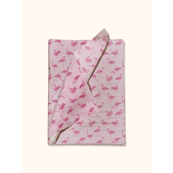 Pink Flamingo Printed Tissue Paper - Decorative Tissue for Decoupage - Wild Tissue Paper | 24 Sheets 20" x 30"
