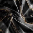 thumbnail image 2 of Black Gray Gold Marble Blackout Curtains, Abstract Marble Window Drapes with Grommets, Luxury Decor for Living Room 26"W x 63"L (Pack of 2), 2 of 5