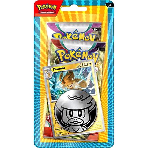Pokemon Trading Card Game Pawmot Checklane BLISTER Pack (2 Booster Packs, Promo Card & Coin)