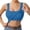 #03Blue, variant on One-piece Chest Tank Tops for Women Square Neck Racerback Sleeveless Gym Slim Fit Basic Yoga Tee Tops